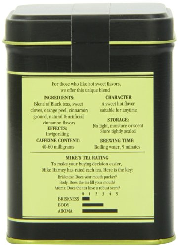 Harney & Sons Hot Cinnamon Spice Loose Leaf Tea, 4 Ounce Tin