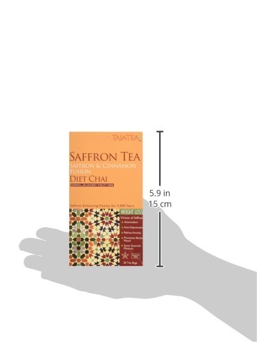 Saffron Cinnamon Diet Chai Tea 20 Bags