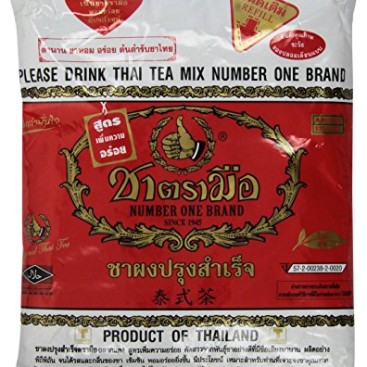 1 X The Original Thai Iced Tea Mix ~ Number One Brand Imported From Thailand! 400g Bag Great for Restaurants That Want to Serve Authentic and High Quality Thai Iced Teas.