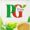 PG Tips Black Tea, Pyramid Tea Bags, 240-Count Boxes Pack of 2