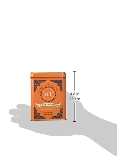 Harney and Sons Hot Cinnamon Sunset, Flavored Black 20 Sachets per Tin