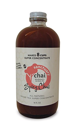 Sanctuary Chai – Spicy Chai – Spiced Tea Super Concentrate – 1 X 16 Oz