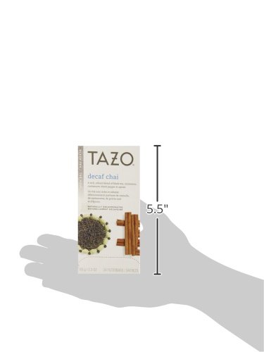 Tazo Decaf Tazo Chai Filter Bag Tea, 24-Count Packages (Pack of 6)