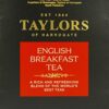 Taylors of Harrogate English Breakfast Tea, 50 Count Tea Bags, 4.41oz