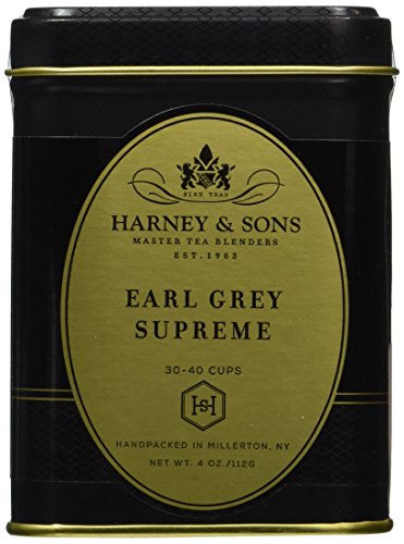 Earl Grey Supreme Tea, Loose Tea in 4 Ounce Tin