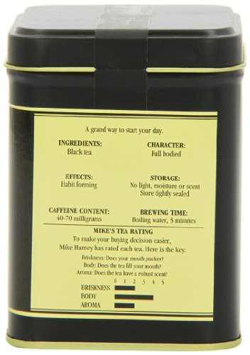 Harney & Sons Irish Breakfast Loose Leaf Tea, 4 Ounce Tin