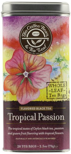 The Coffee Bean & Tea Leaf, Tea, Hand-Picked Tropical Passion, 20 Count Tin