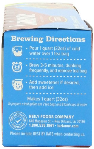 Luzianne Cold Brew Black Tea, 22 Count