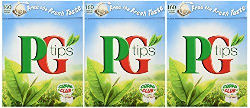 PG Tips 160 Bags 3 Pack (480 Bags Total)