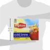 Lipton, Black Tea, Cold Brew, Family Size Tea Bags, 22-Count Boxes (Pack of 3)