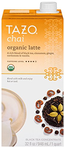 Tazo Chai Organic Tea Latte Concentrate 32-ounce Boxes Pack of 3