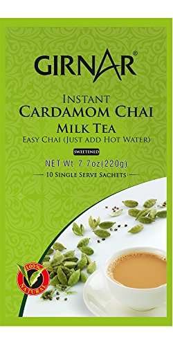 Girnar Instant Chai Premix With Cardamom, 10 Sachet Pack