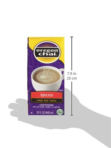 Oregon Chai Spiced Chai Tea Latte Concentrate, 32 Ounce (Pack of 6)